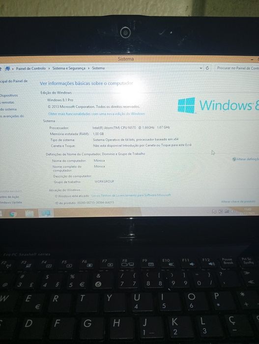 Mini Pc Asus com acessórios