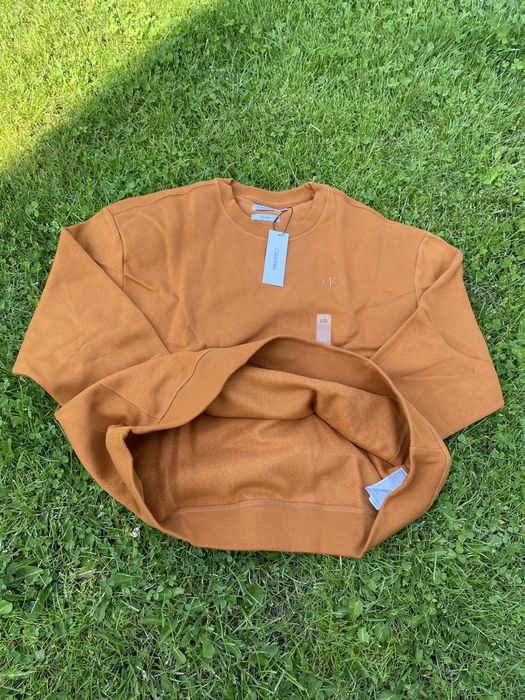 Кофта calvin klein свитшот ( ck Caramel Brown sweatshirt ) c америки L