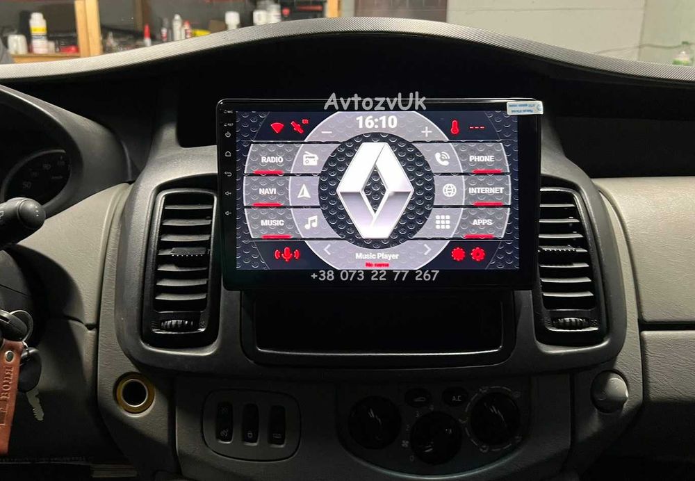 Магнітола Opel Vivaro Renault Trafic Nissan Primastar Віваро Андроїд 16