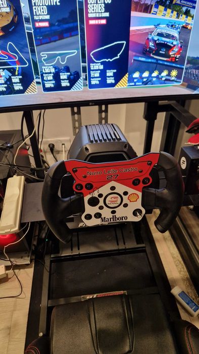 Thrustmaster T818 +F1OpenWheel+SparcoP310+Pedais+QuickRelease+Apoio