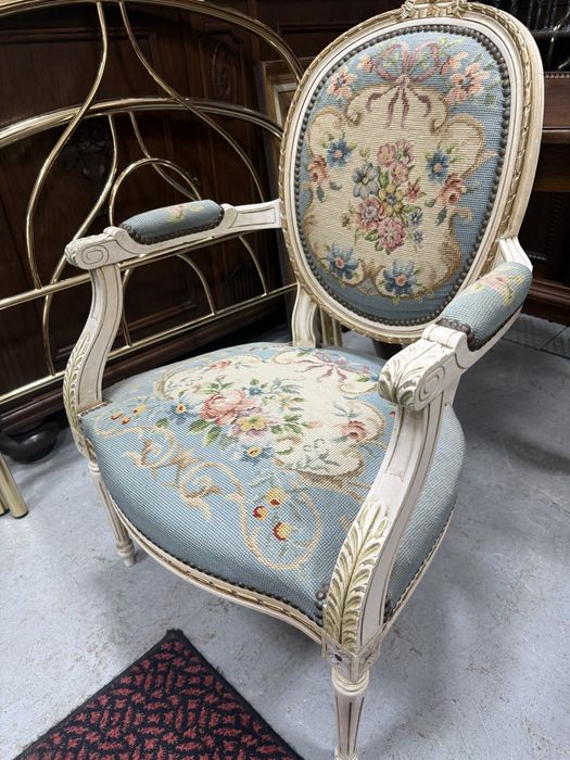 Fotel stylowy gobelin