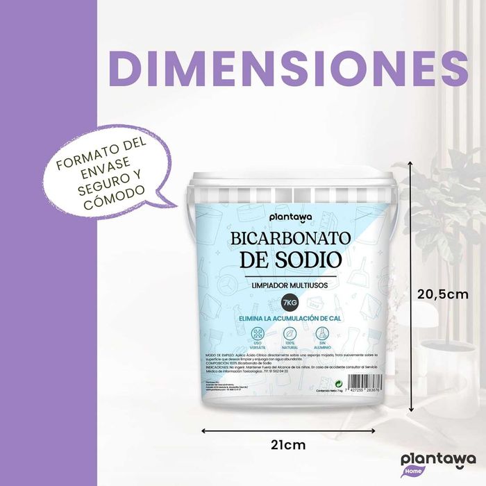 PLANTAWA soda oczyszczona do sprzątania w domu 7KG odplamia i wybiela