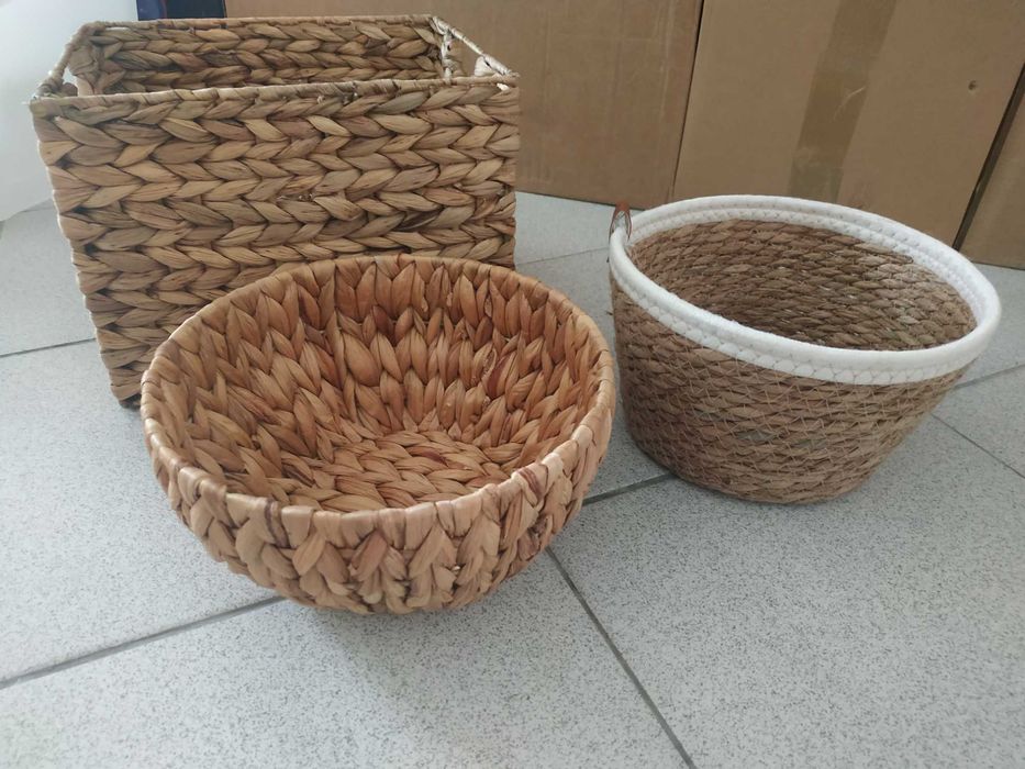 Conjunto 3 cestos (estimados e limpos)