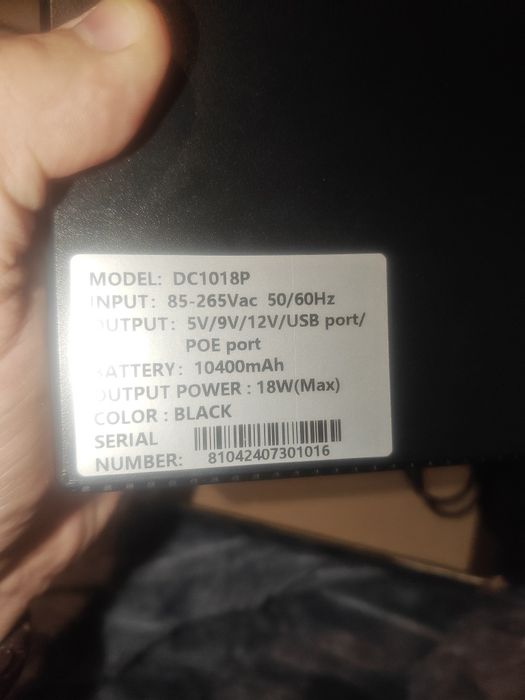 UPS, ИБП, ДБЖ для роутера, dc1018p