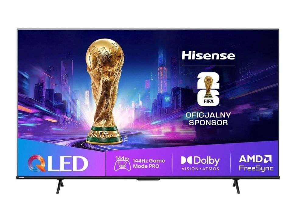 Telewizor Hisense 65E7Q PRO 65" QLED 4K 144Hz Smart TV Funkcje AI Dolby Vision Dolby Atmos HDMI 2.1