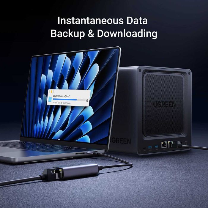 USB-C do RJ45 Ethernet 2.5G - szary Adapter Ugreen CM648