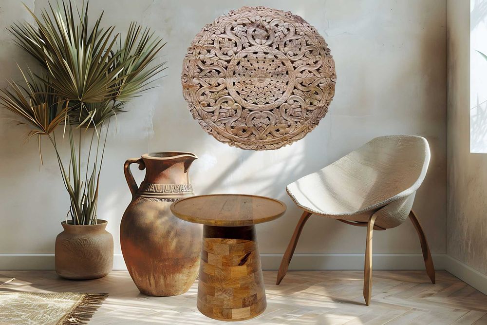 Stolik kawowy indyjski z drewna mango. indyjskiemeblekolonialne.