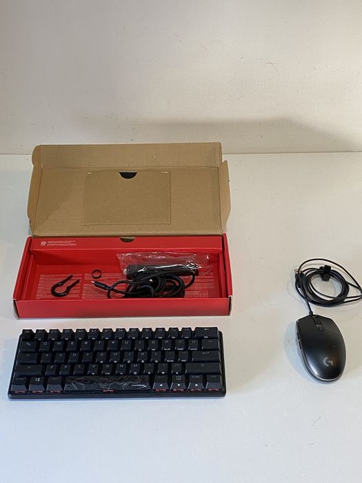 Pack Gaming Setup: Teclado Mecânico HyperX Alloy Origins 60 RGB + Rato Logitech G203 Lightsync RGB