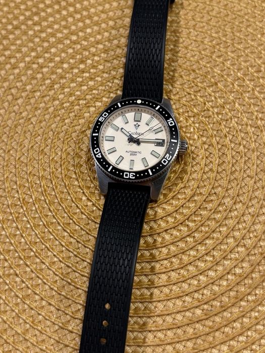 Zegarek automatyczny cadisen nh35 szafir diver automatic pagani orient luma sea mod
