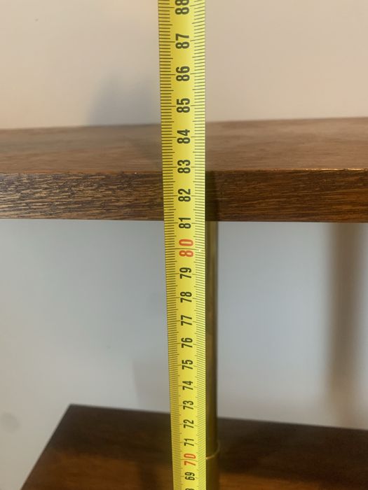 Konsola z mosiężnym stelażem