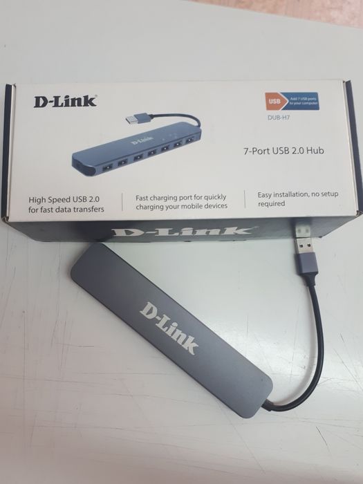 USB HUB (концентратор) D-Link DUB-H7, з 7 портами USB 2.0