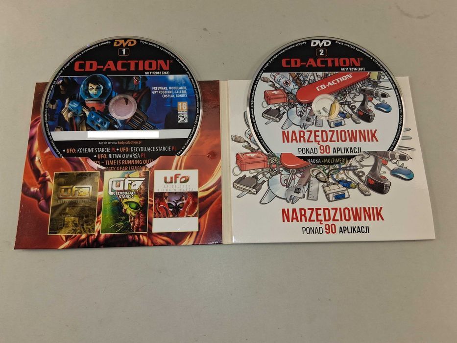 N006 CD-Action 11/2016 UFO Rats Guilty Gear Isuka 2x Płyty DVD