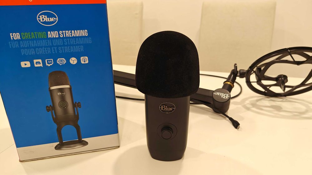 Microfone Blue Yeti X + Blue Compass (Suporte Articulado) - Como Novos