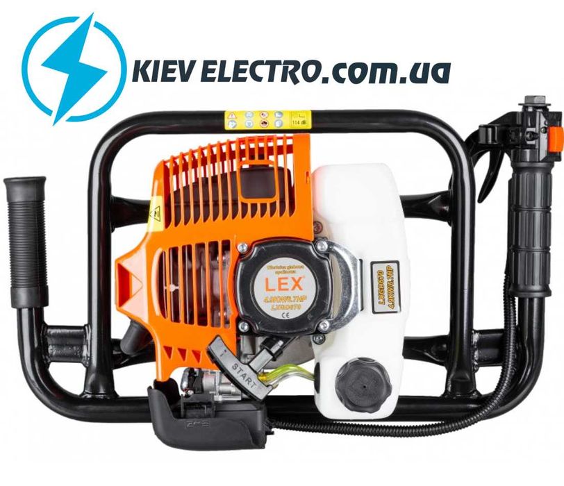 Мотобур LEX LXGD670 3 шнека, 10/20/30 см (6,7л.с/52куб)ЗЕМЛЕБУР Польша