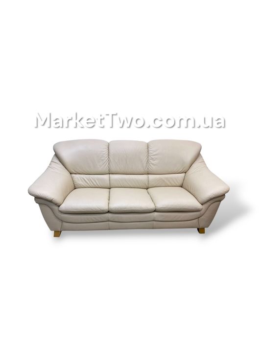 Кожаный, шкіряний комплект  диван,крісло + пуф ( 180703 )