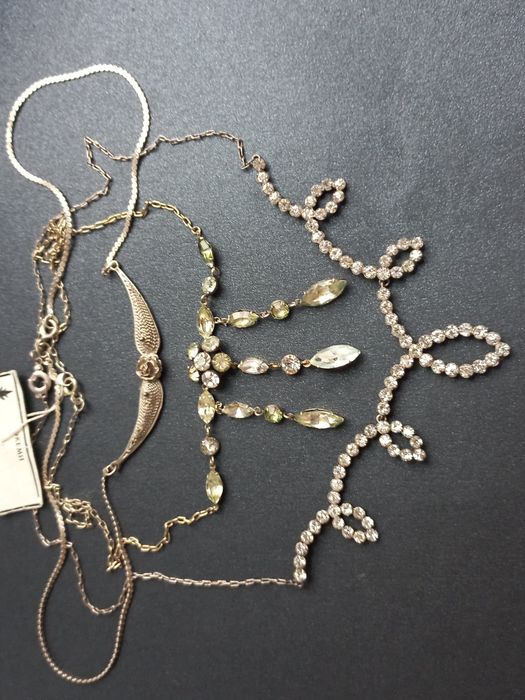 Колье серебро 875проба звезда