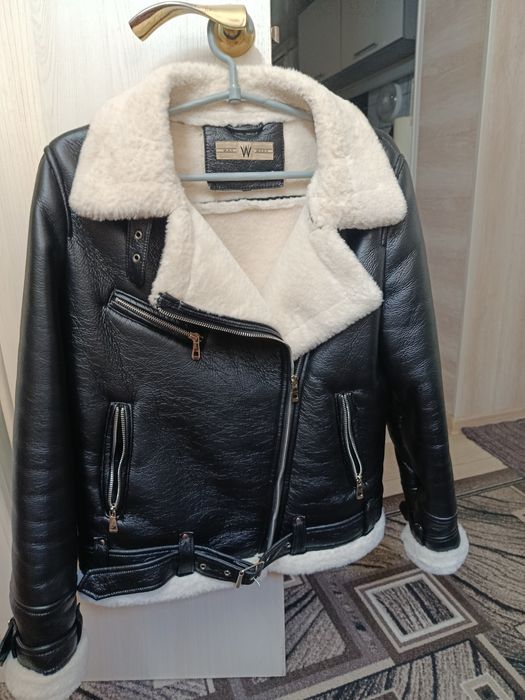 Дубленка-косуха.Легкая,Деми.Размер S.