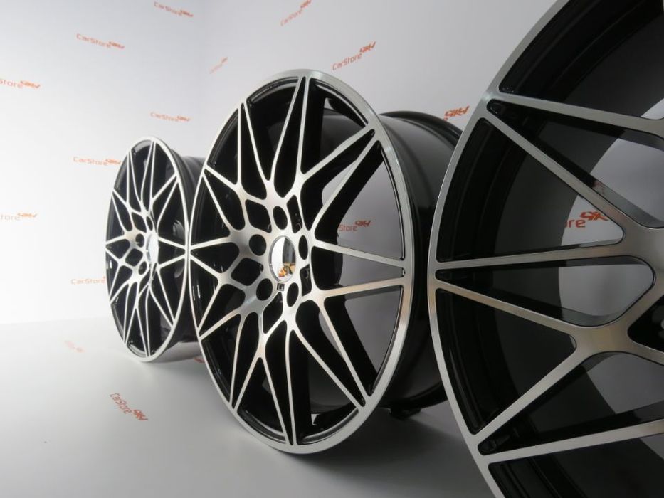 Jantes Look Bmw M4 GTS 18 x 8.5 et35 + 9.5 et 40 5x120 Pretas + Polida