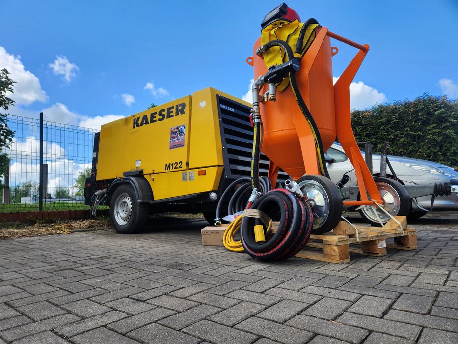 Zestaw do piaskowania Piaskarka kompresor Kaeser M 122 dostawa gratis