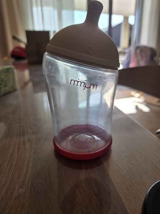 Butelka Mimijumi 240ml z dwoma smoczkami 1 i 2