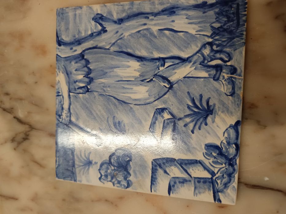 Quadro de azulejos pintados a mão