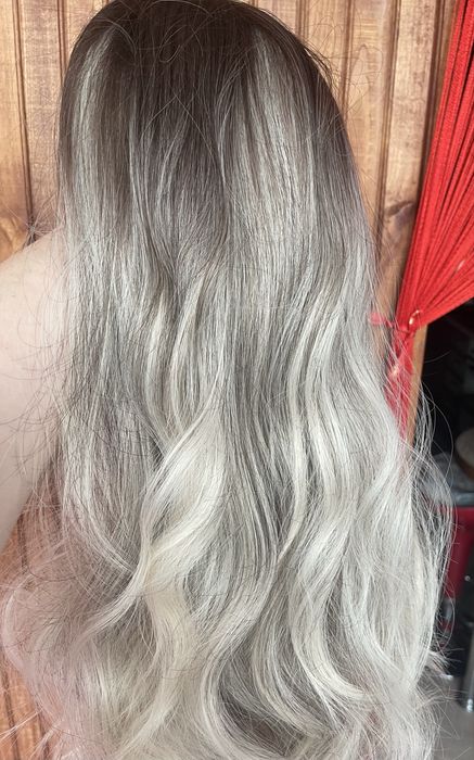 Парик блонд длинный