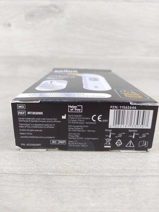 Braun IRT3030 ThermoScan 3 Termometr douszny OPIS