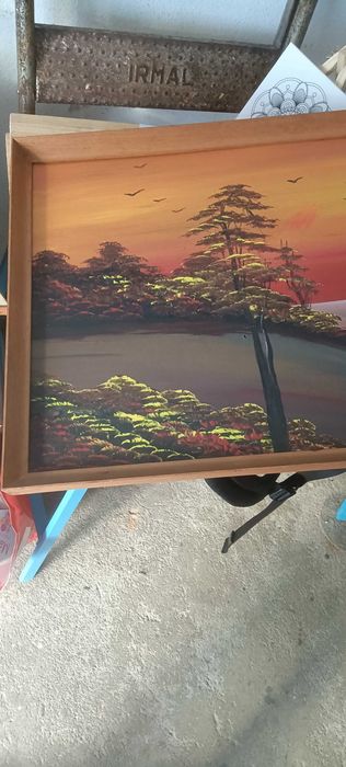 Quadro pintado á mão