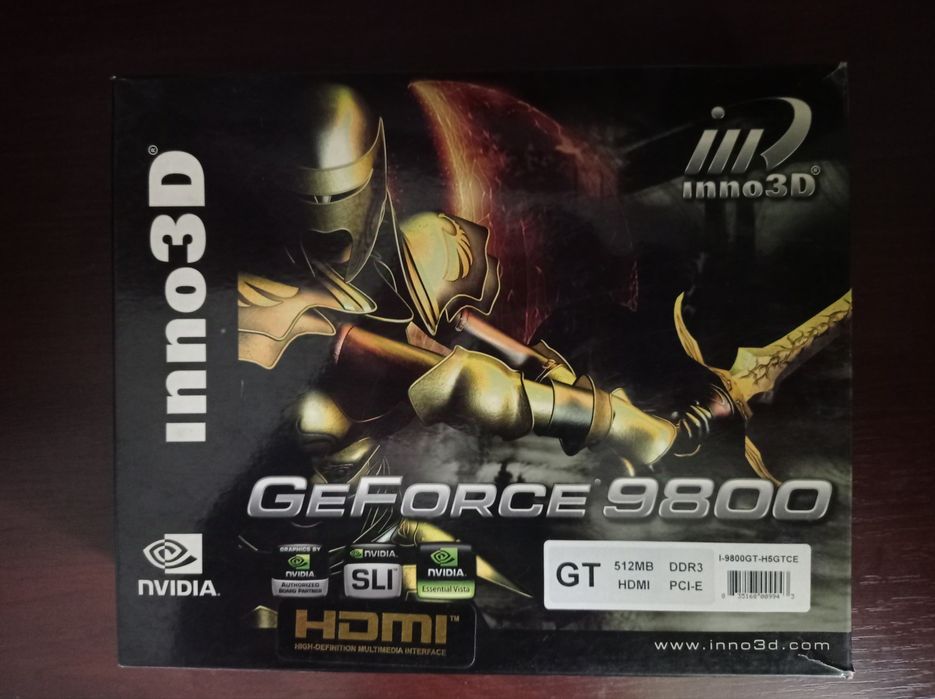 Видеокарта Nvidia Geforce 9800GT 512MB DDR3 INNO3D PCI-Ex