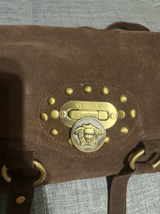замшева сумка Versace