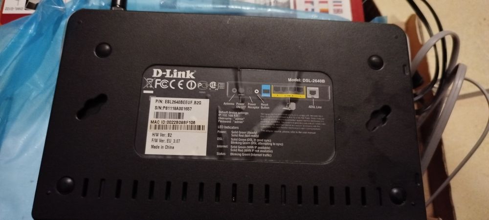Router/modem d-link DSL 2640B
