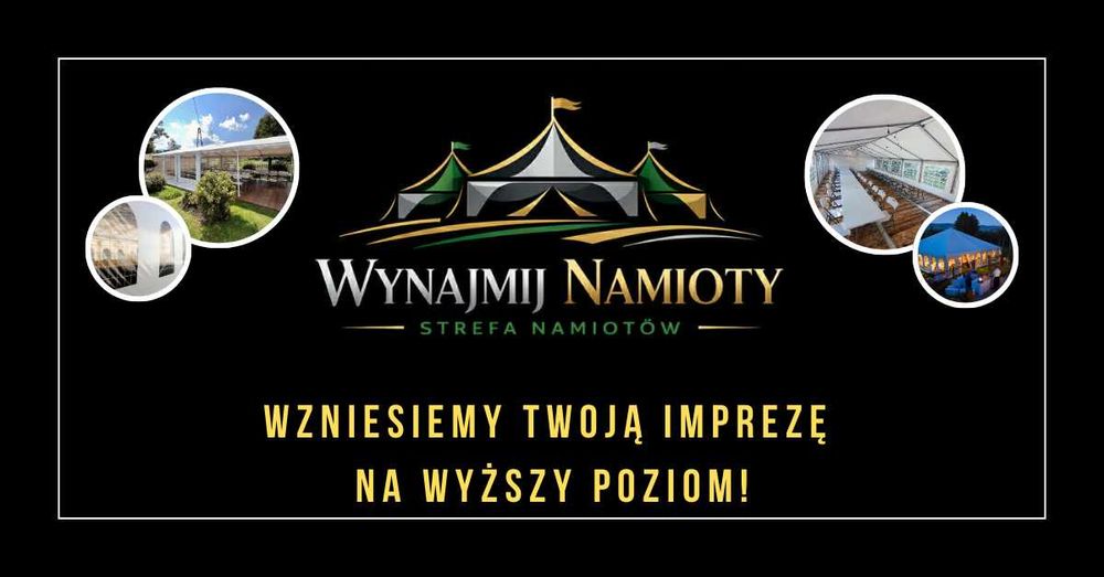 Wynajem namiotów plenerowych: eventy, wesela, pikniki + wyposażenie