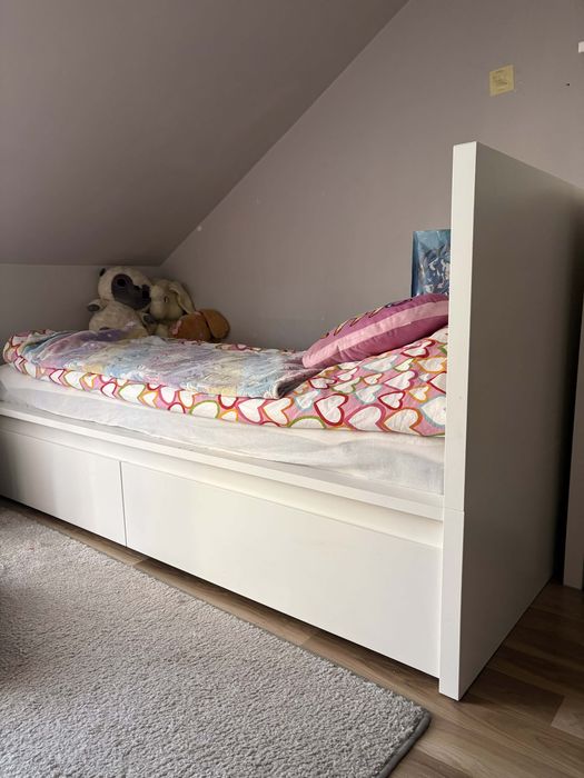 Ikea malm 90x200 biale