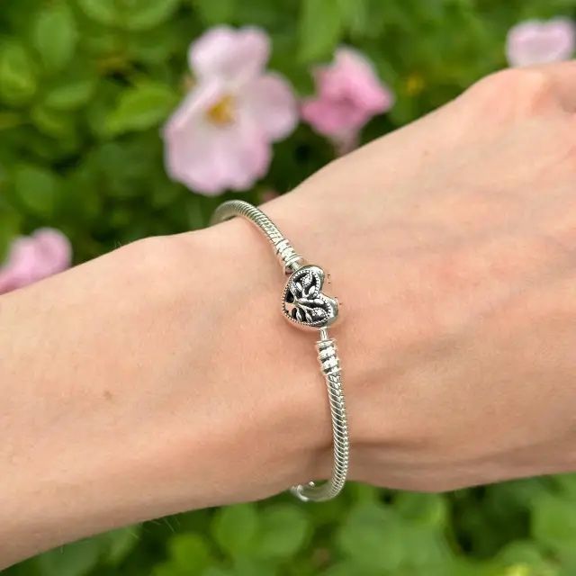 PANDORA Срібло, Браслет + шарм в подарунок (на вибір)