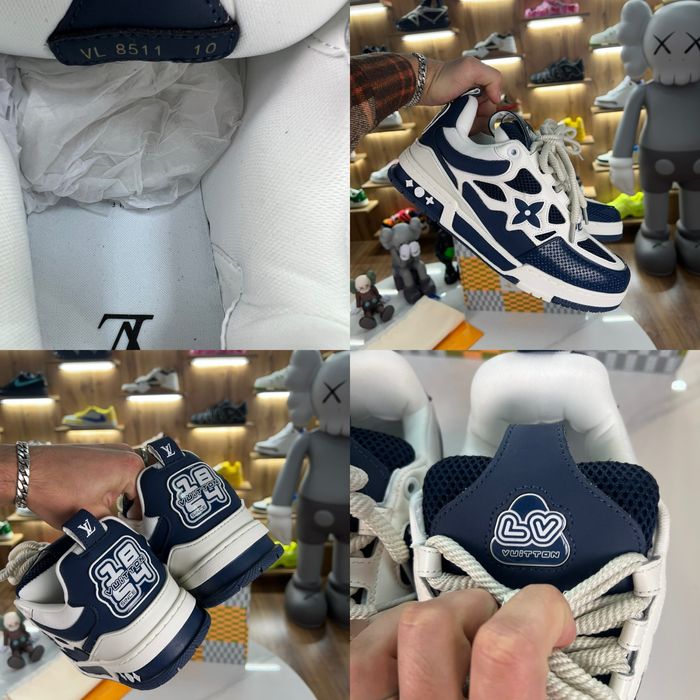 Кросівки Снікерси Louis Vuitton Skate Sbeakers White / Blue