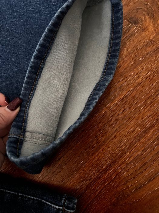 Нові жіночі джинси кльош на хутрі розмір XL