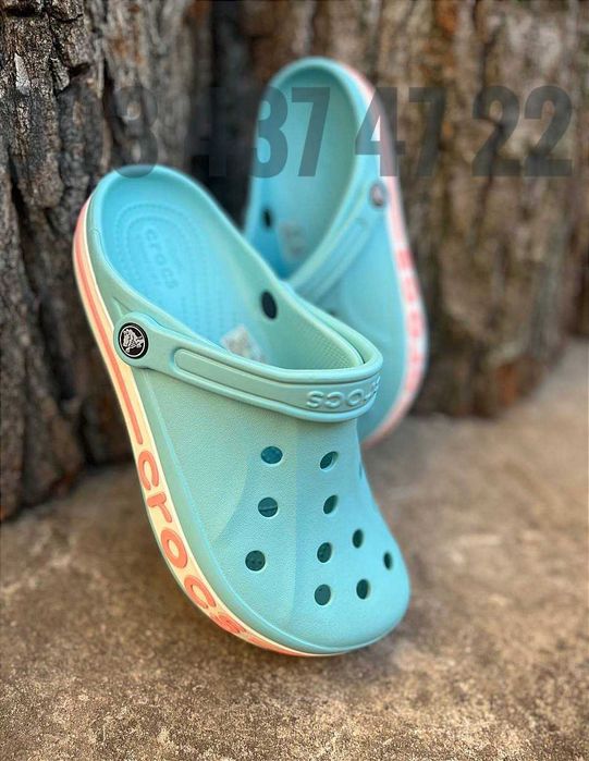 Жіночі Крокси Сабо Bayaband лаванда рожеві блакитні біліCrocs Bayaband