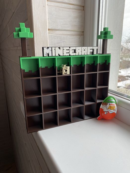 Підставка Kinder Joy Minecraft , майнкрафт киндер кіндер