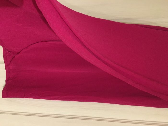 Spódnica w kolorze żywego różu - fuksja długa- 34/36 XS/S 158cm