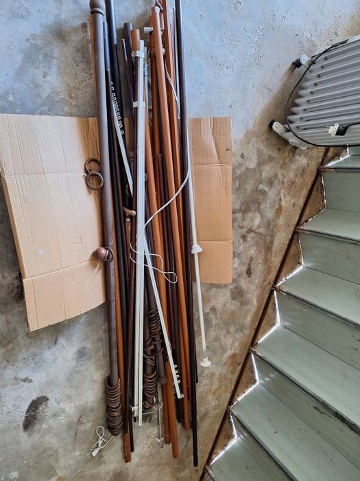 Conjunto diversos varões cortinas