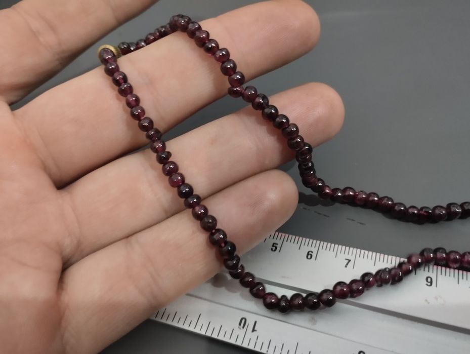 Naszyjnik granat kamień naturalny
