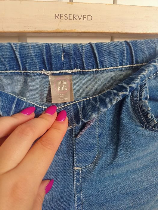 Spodnie jeansowe ze ściągaczem