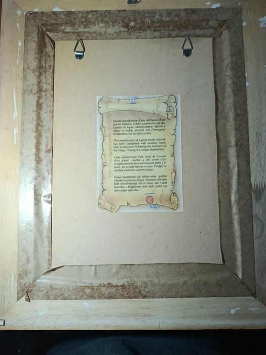 Quadro Sol e Paisagem - Moldura Artesanal Exclusi