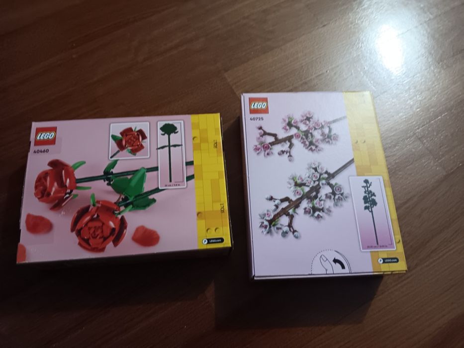 Lego rosas 40460 e lego cherry blossoms flor de cerejeira  40723 novo