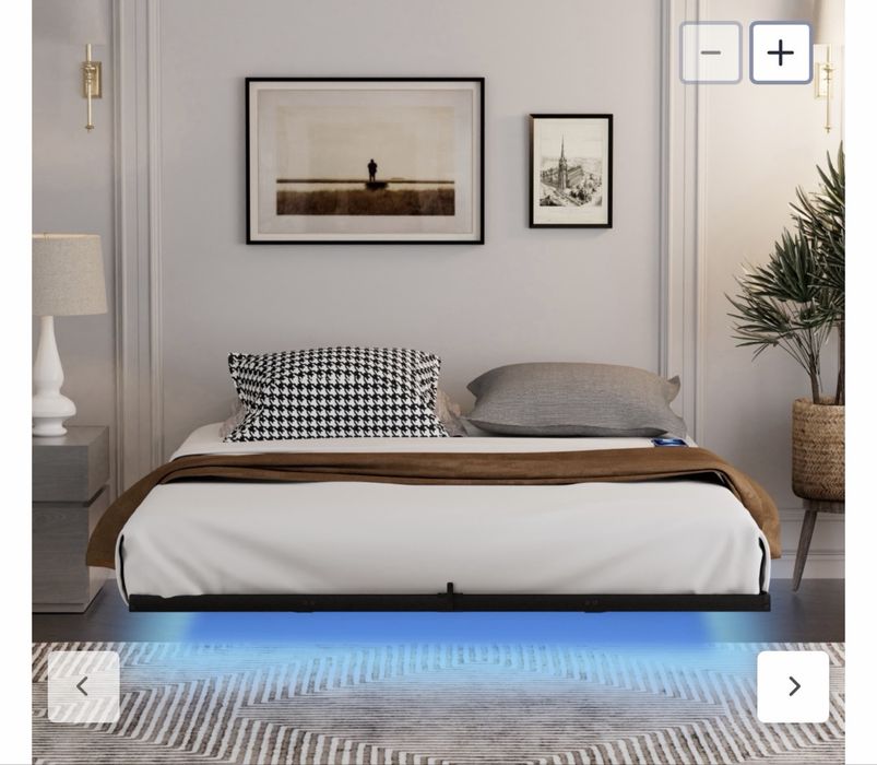 Cama flutuante moderna