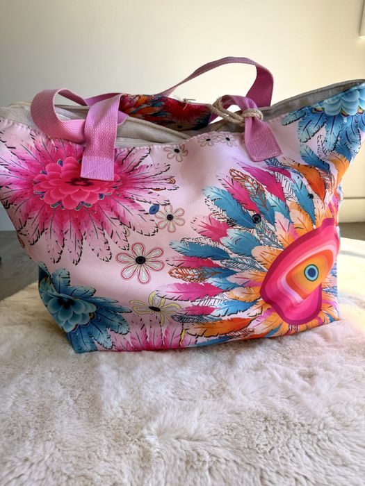 Saco praia + necessaire novo