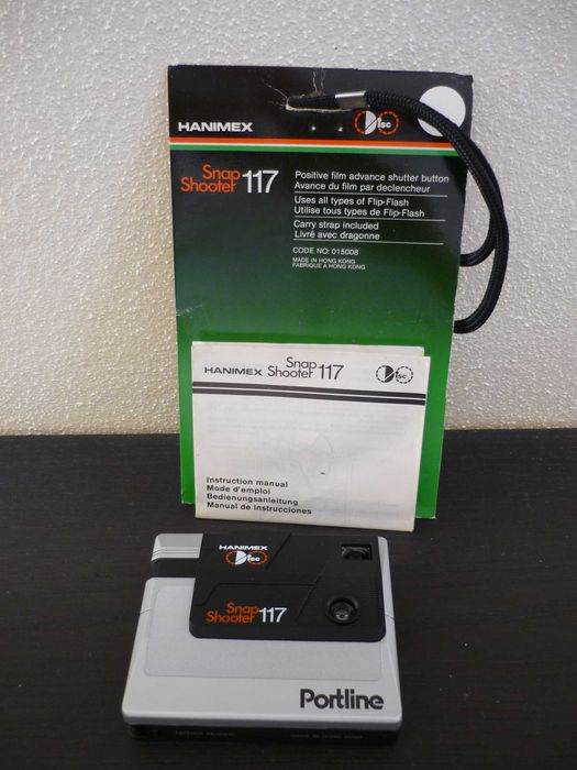 máquina fotográfica HANIMEX snap shooter 117 anos 80 vintage