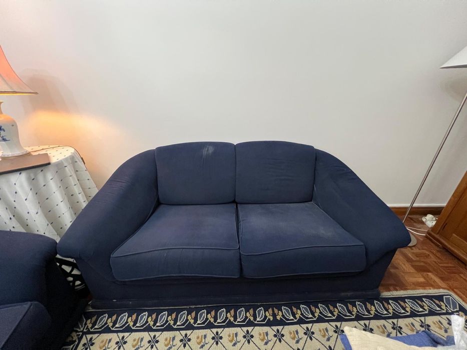 Vendo sofas azuis