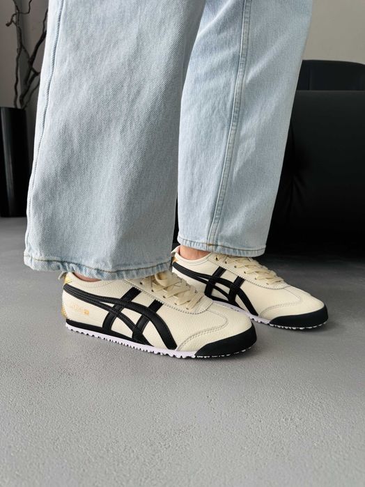 Кросівки Asics Onitsuka Tiger Mexico Black/Beige premium | Кроссовки Асикс жіночі