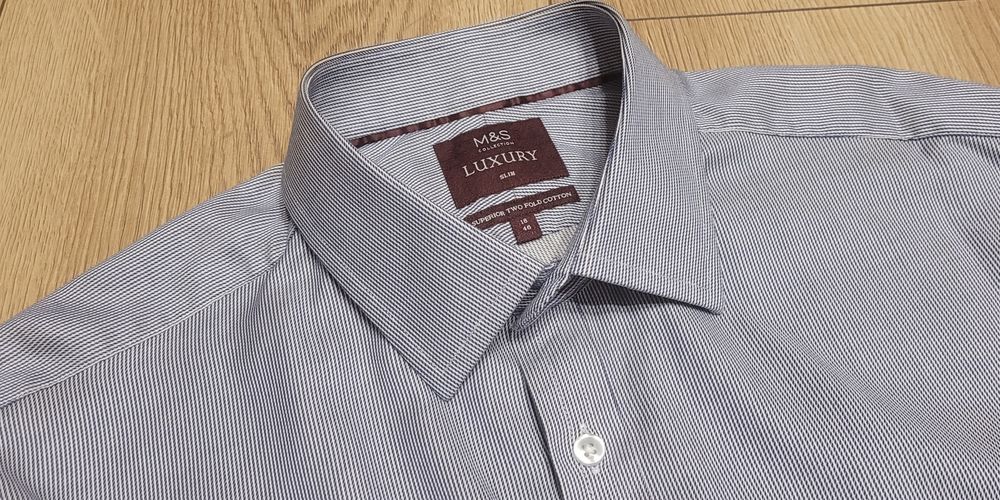 MARKS & SPENCER LUXURY Koszula Męska roz. 18/46